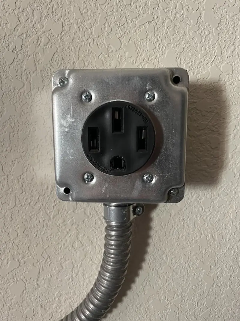 NEMA 14-50 outlet installed for Electrical Panel Upgrade in Garwood